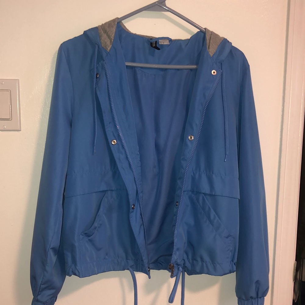 Blue windbreaker